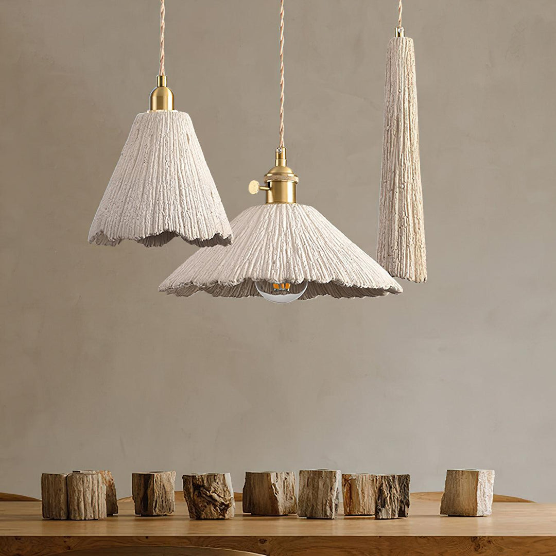 Pendant Light Cement 9.8 in Adjustable Modern Dining Room Kitchen Island Hanging Ceiling Lamp | Kalsten