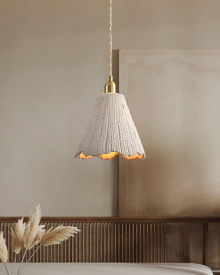 Pendant Light Cement 9.8 in Adjustable Modern Dining Room Kitchen Island Hanging Ceiling Lamp | Kalsten