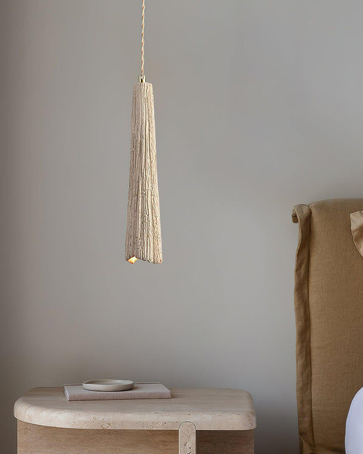 Pendant Light Cement 9.8 in Adjustable Modern Dining Room Kitchen Island Hanging Ceiling Lamp | Kalsten