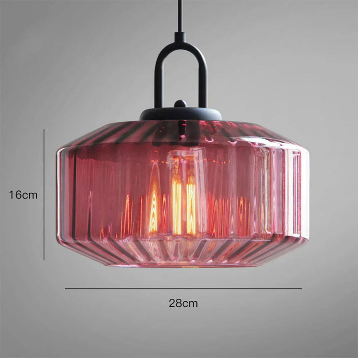 Pendant Light Glass 11 in Handblown Indoor Warm Glow Dining Room Kitchen Hallway Lighting | Kalsten