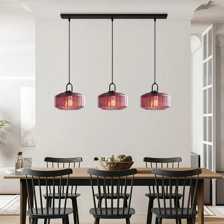 Pendant Light Glass 11 in Handblown Indoor Warm Glow Dining Room Kitchen Hallway Lighting | Kalsten