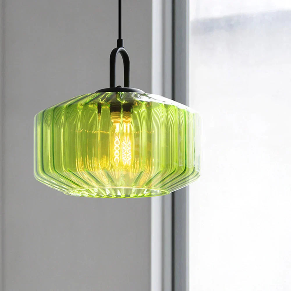 Pendant Light Glass 11 in Handblown Indoor Warm Glow Dining Room Kitchen Hallway Lighting | Kalsten