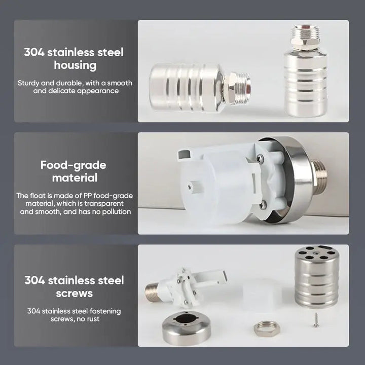 Kalsten | Mini-float-valve made of stainless steel – Automatic water level control