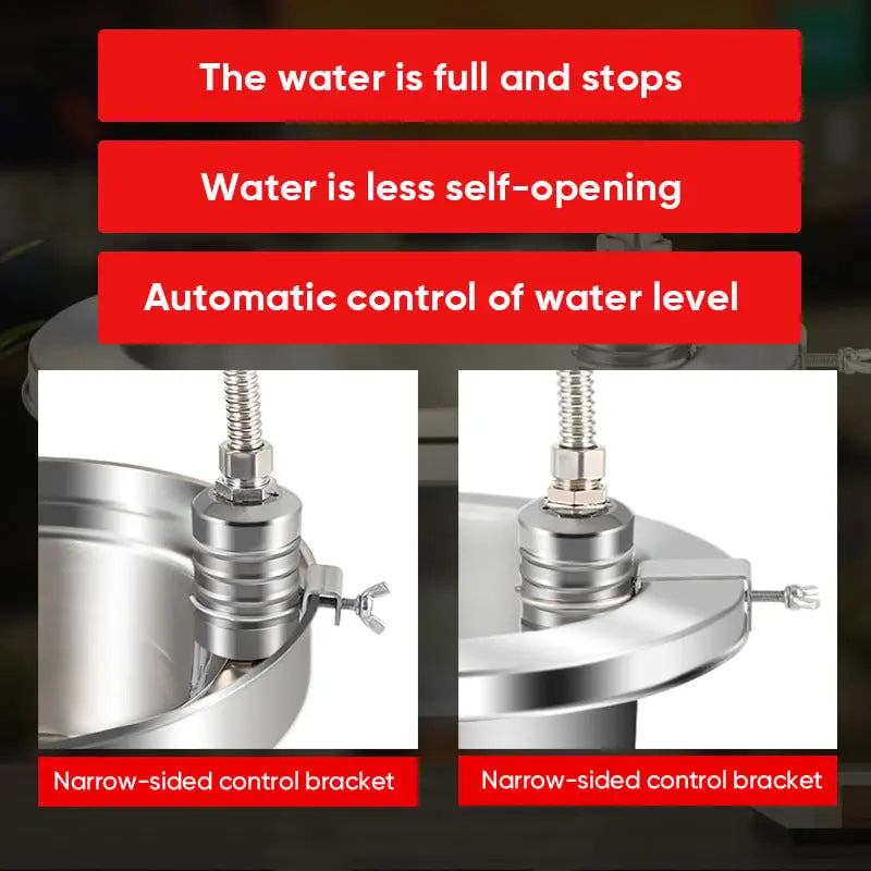 Kalsten | Mini Float Valve | Automatic Water Level Control | Stainless Steel | 10–150 PSI | Compact