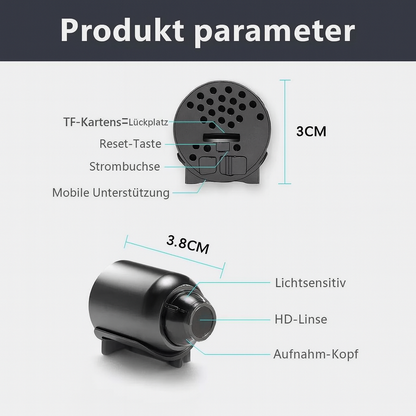 Skanto | Mini Surveillance Camera WLAN Night Vision Motion Detection