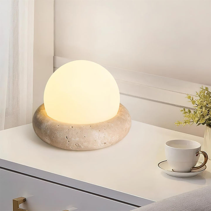 Travertine Table Lamp | Kalsten