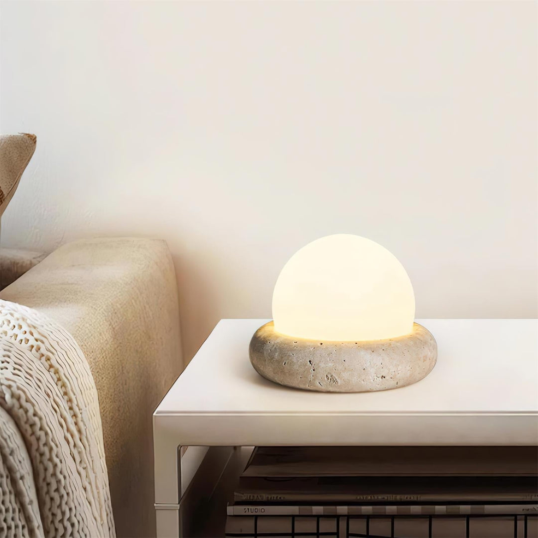 Travertine Table Lamp | Kalsten
