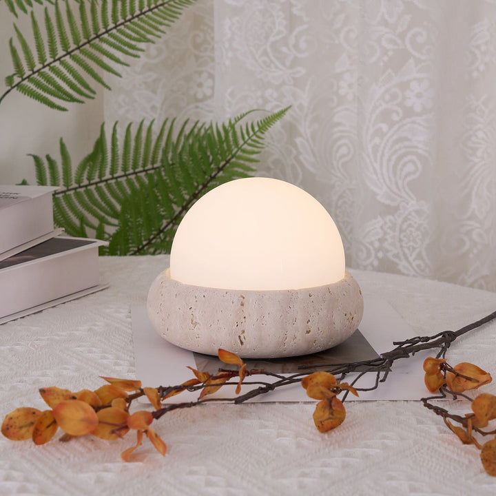 Travertine Table Lamp | Kalsten