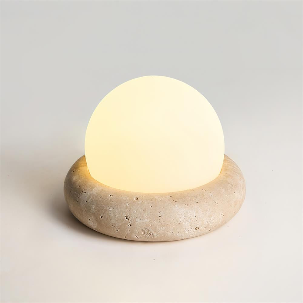 Travertine Table Lamp | Kalsten