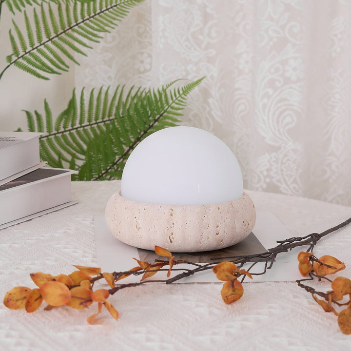 Travertine Table Lamp | Kalsten