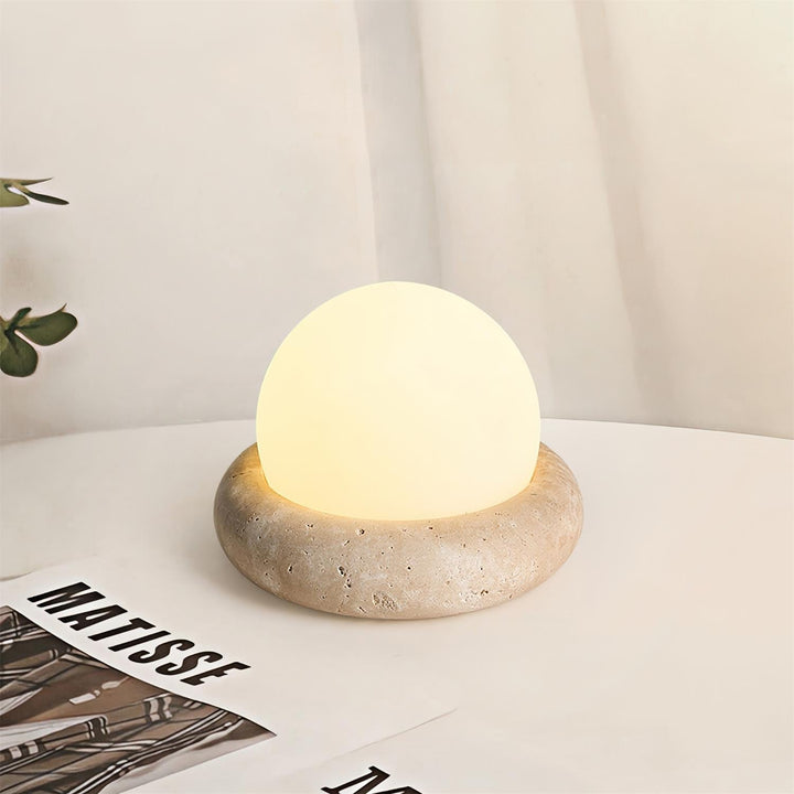 Travertine Table Lamp | Kalsten