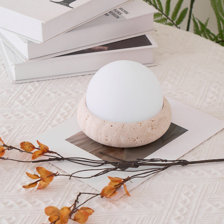 Travertine Table Lamp | Kalsten