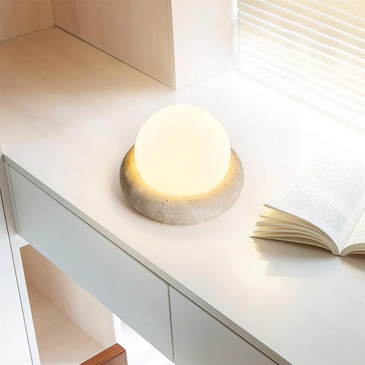 Travertine Table Lamp | Kalsten