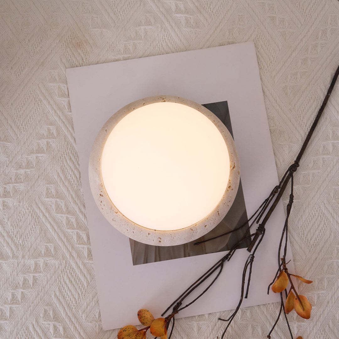 Travertine Table Lamp | Kalsten