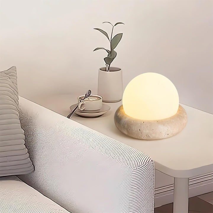 Travertine Table Lamp | Kalsten
