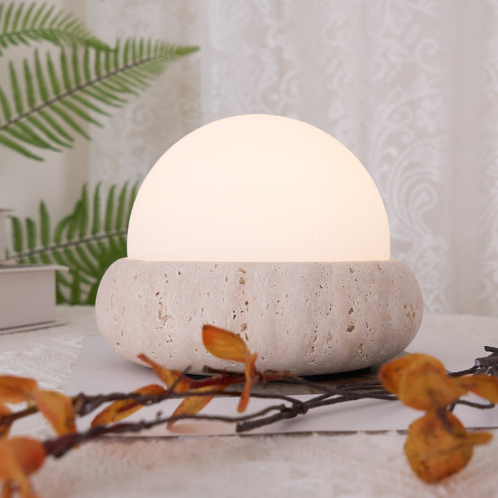 Travertine Table Lamp | Kalsten