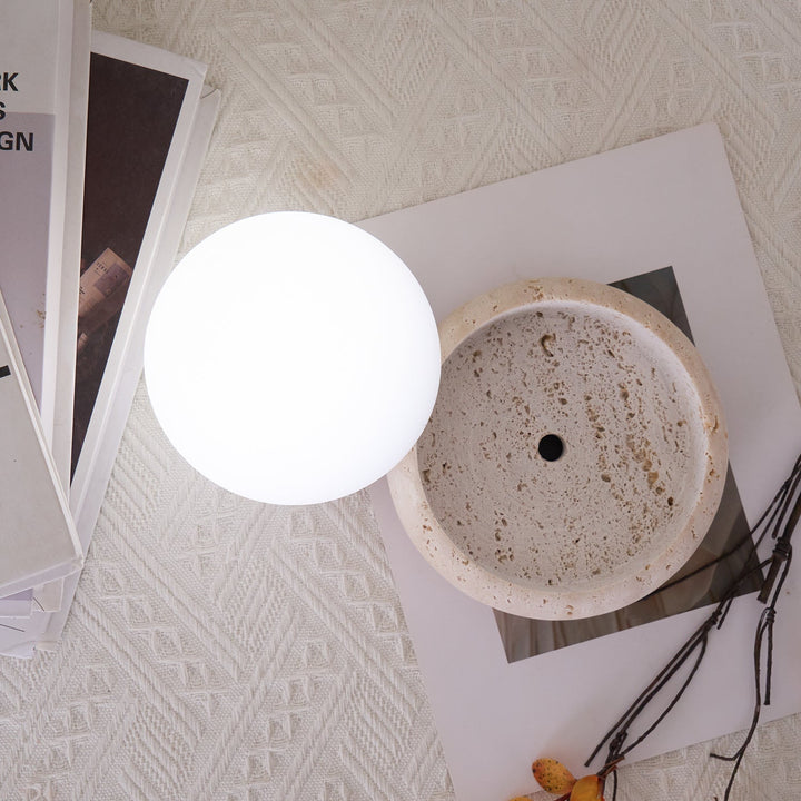 Travertine Table Lamp | Kalsten