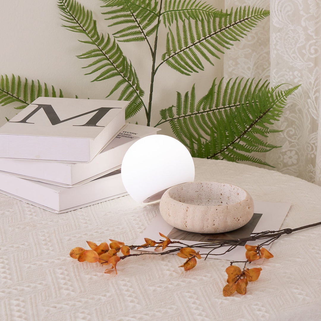 Travertine Table Lamp | Kalsten