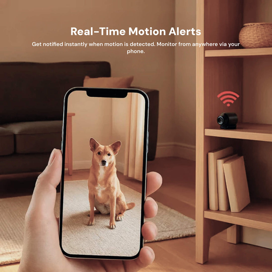 Mini Wireless Hidden Camera with Audio for Home Surveillance