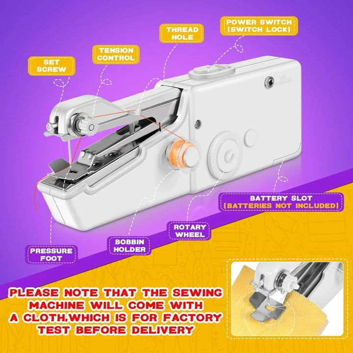 Stitchmatic Mini Sewing Machine – Portable Electric Sewing Machine for Home and On the Go | Kalsten