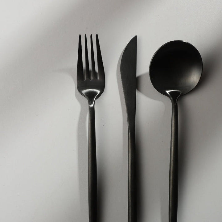 Minimalist Luxury Cutlery Set – 20 pieces, Titanium & Stainless Steel Kalsten