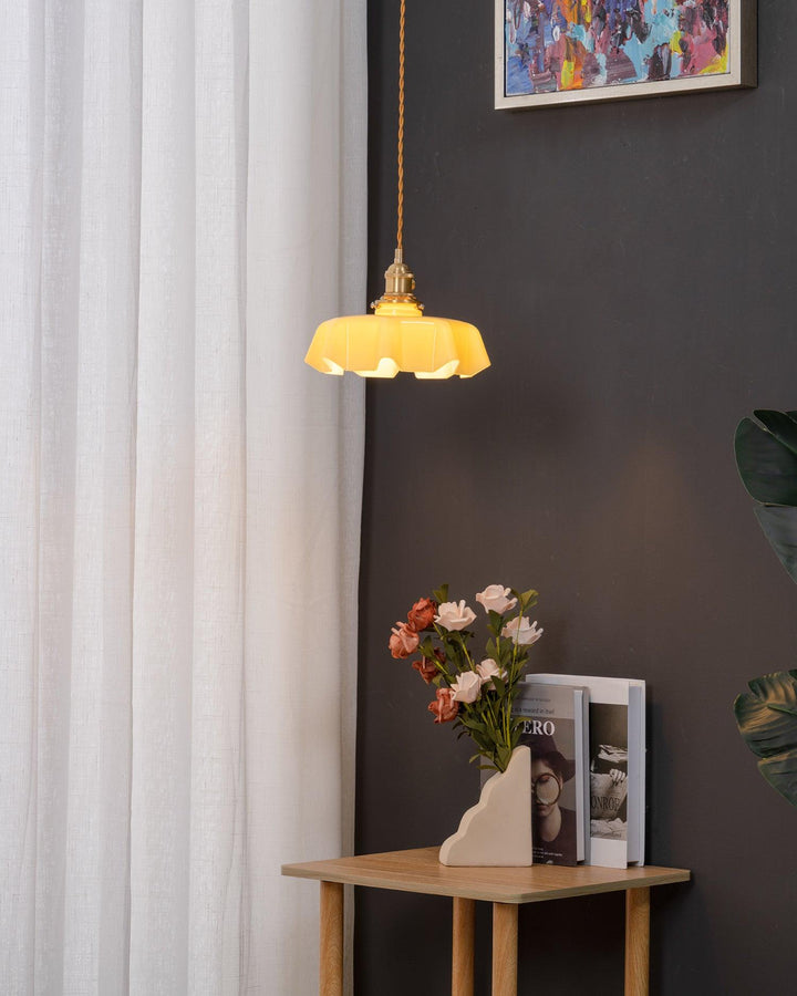 French Flower Droplight Pendant Swag Light | Kalsten