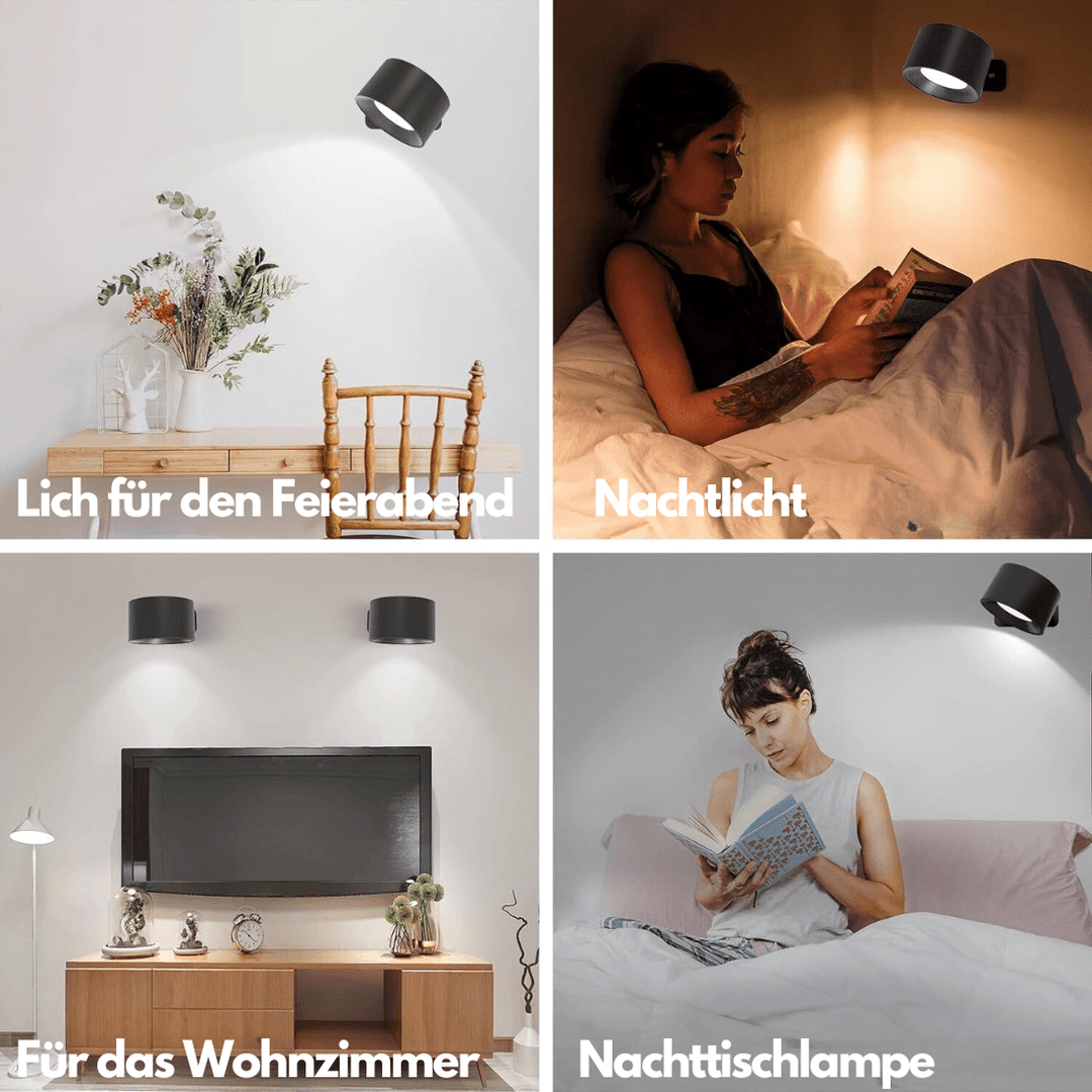 360° wireless rechargeable wall light | Versatile LED lighting solution | Kalsten