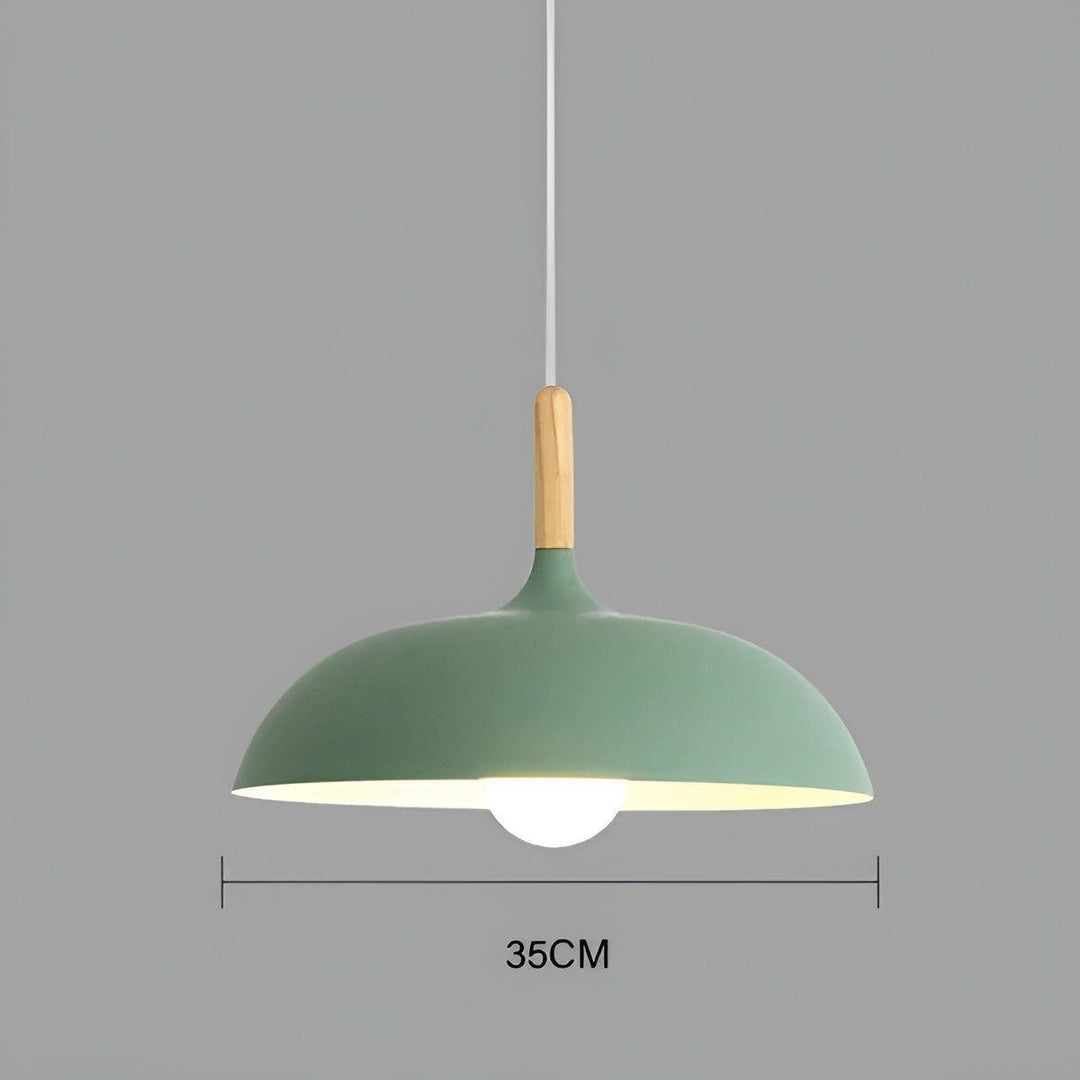 Oak wood hanging lamp – Minimalist ceiling light in Scandinavian style | Kalsten