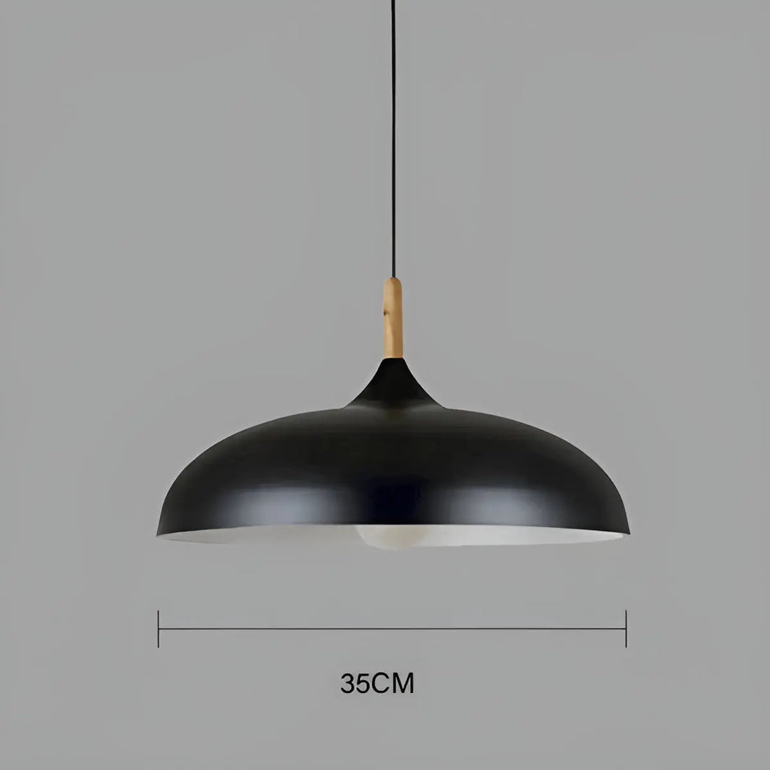 Scandinavian Elegance: Luxury Oak Ceiling Lamp with LED Lighting Kalsten