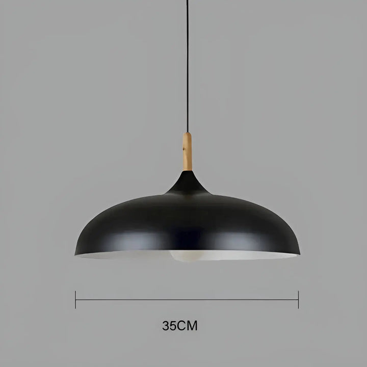 Scandinavian Elegance: Luxury Oak Ceiling Lamp with LED Lighting Kalsten