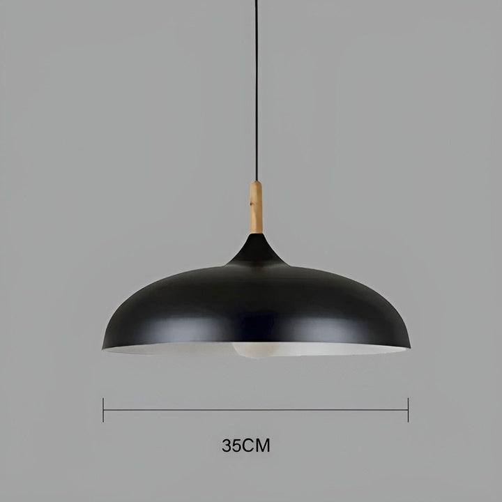 Oak wood hanging lamp – Minimalist ceiling light in Scandinavian style | Kalsten