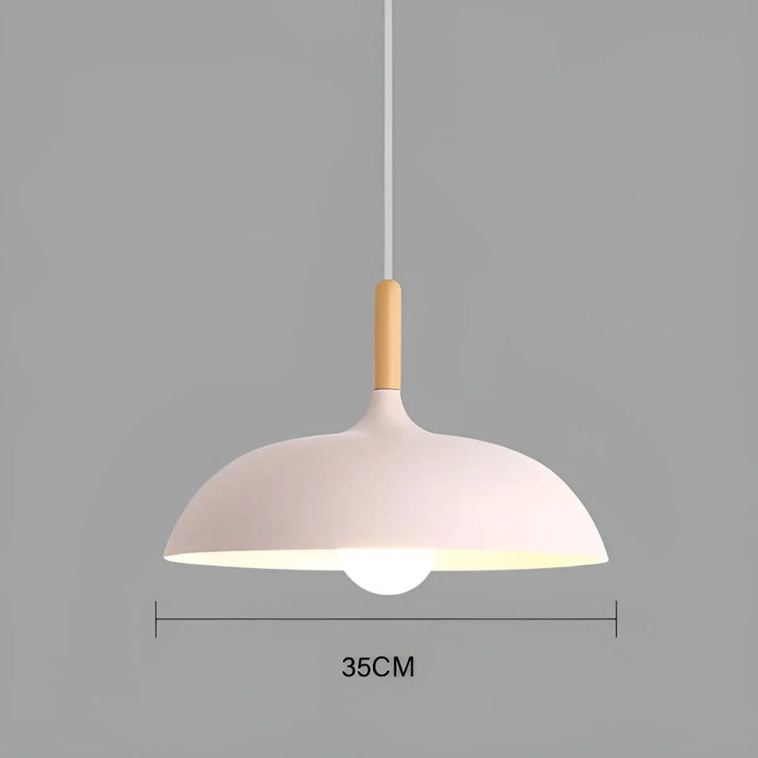 Scandinavian Elegance: Luxury Oak Ceiling Lamp with LED Lighting Kalsten