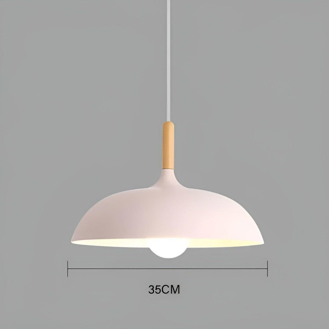 Oak wood hanging lamp – Minimalist ceiling light in Scandinavian style | Kalsten