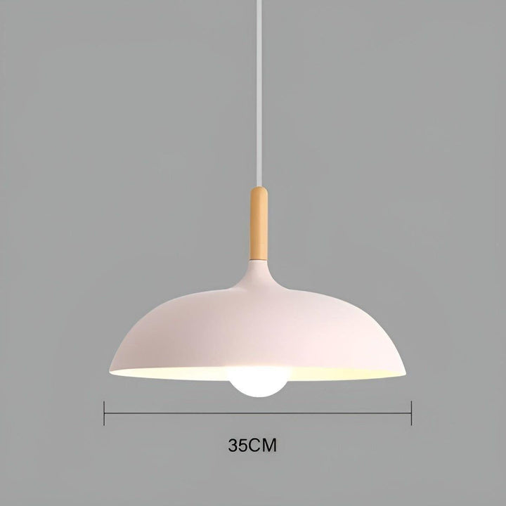 Oak wood hanging lamp – Minimalist ceiling light in Scandinavian style | Kalsten