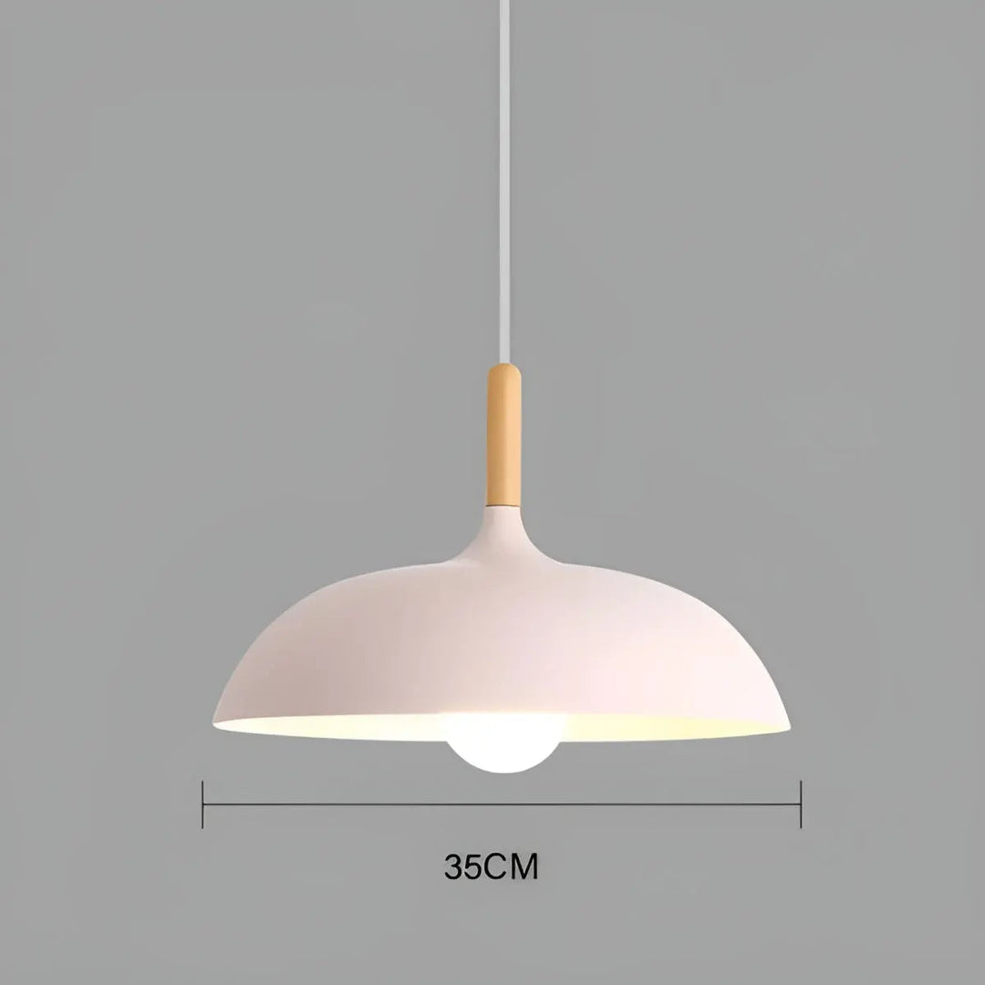 Scandinavian Elegance: Luxury Oak Ceiling Lamp with LED Lighting Kalsten