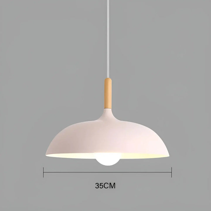 Scandinavian Elegance: Luxury Oak Ceiling Lamp with LED Lighting Kalsten