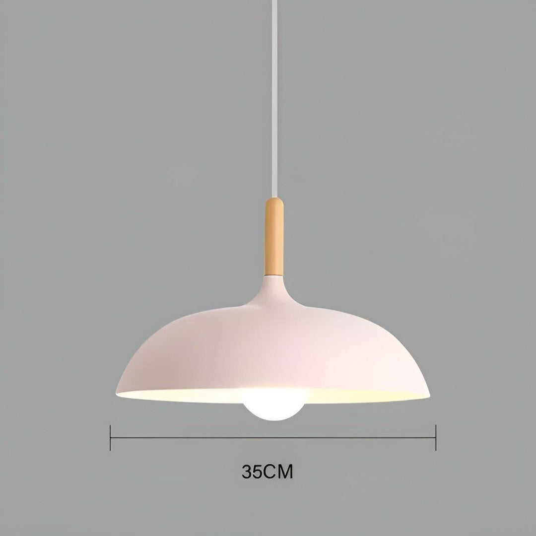 Oak wood hanging lamp – Minimalist ceiling light in Scandinavian style | Kalsten
