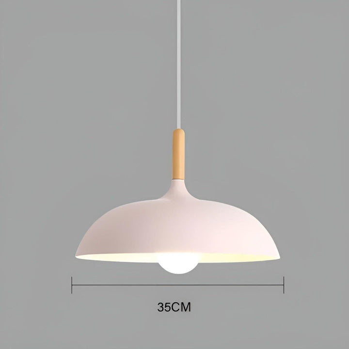 Oak wood hanging lamp – Minimalist ceiling light in Scandinavian style | Kalsten