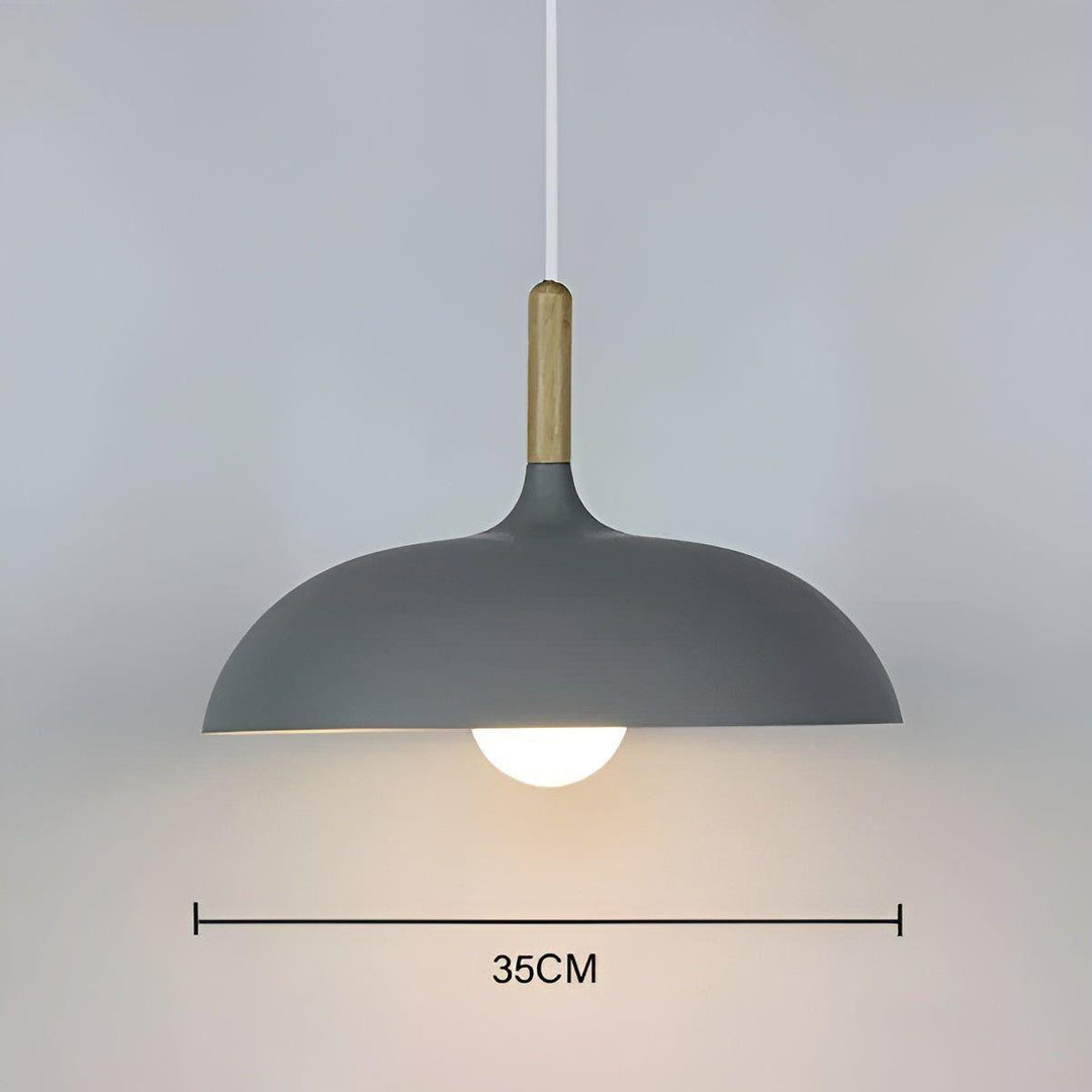 Oak wood hanging lamp – Minimalist ceiling light in Scandinavian style | Kalsten