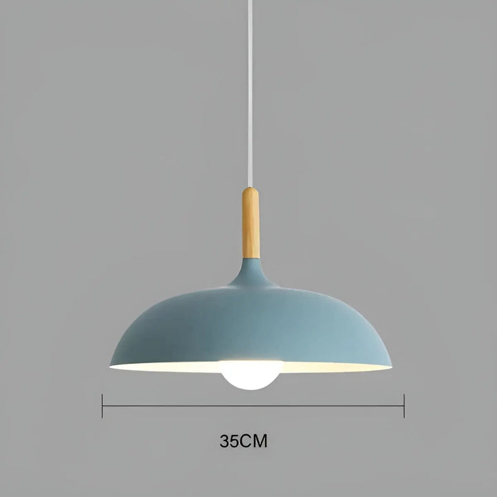 Scandinavian Elegance: Luxury Oak Ceiling Lamp with LED Lighting Kalsten