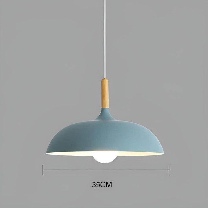 Oak wood hanging lamp – Minimalist ceiling light in Scandinavian style | Kalsten