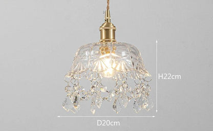 Modern Glass Pendant Light – Crystal Clear Design for Living Room & Dining Room | Brehn