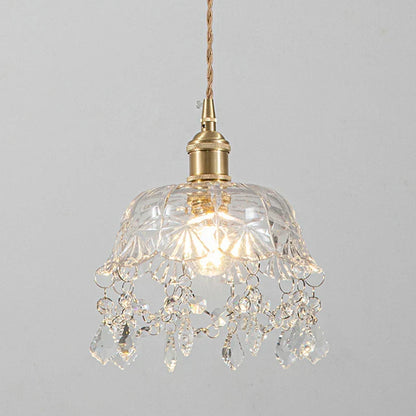Modern Glass Pendant Light – Crystal Clear Design for Living Room & Dining Room | Brehn