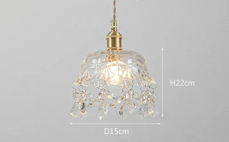 Modern Glass Pendant Light – Crystal-clear Design for Living Room & Dining Room | Karnz