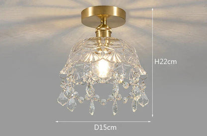 Modern Glass Pendant Light – Crystal Clear Design for Living Room & Dining Room | Brehn