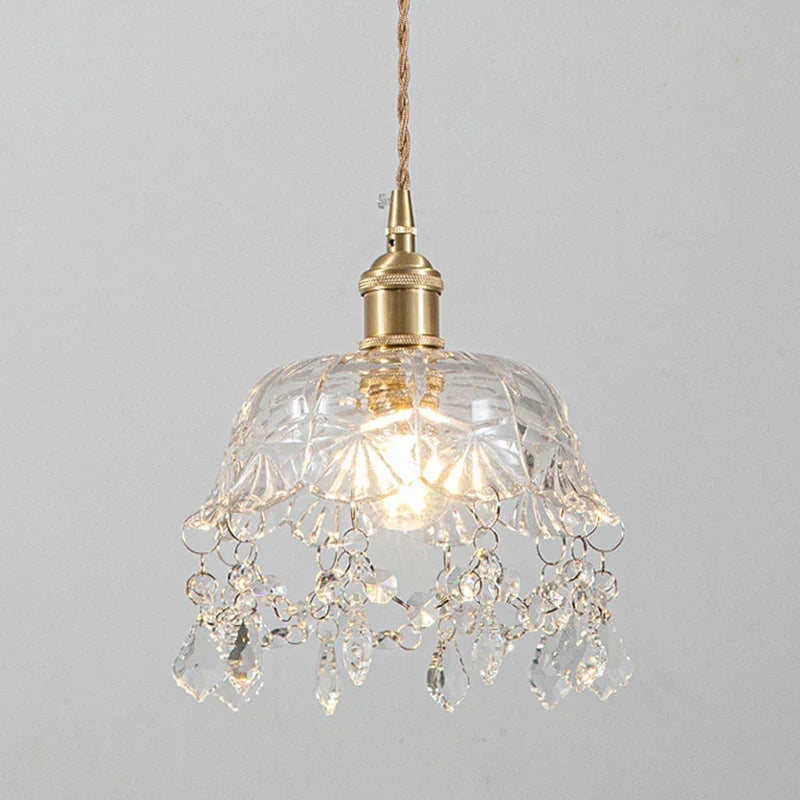 Modern Glass Pendant Lamp – Crystal Clear Design for Living Room & Dining Room | Bowlift