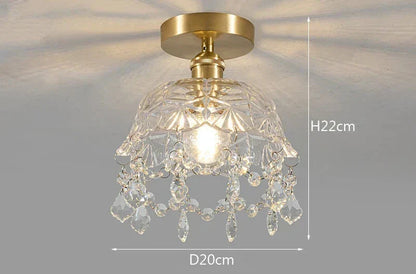 Modern Glass Pendant Light – Crystal Clear Design for Living Room & Dining Room | Brehn