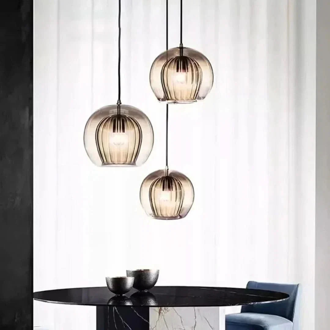 Skanto | TimberGlow - Modern Glass Pendant Lamp
