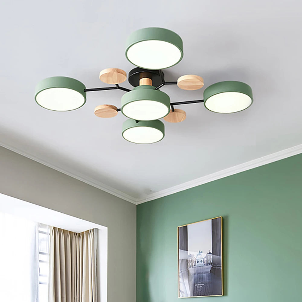 Kalsten | Designer Slim Ceiling Lamp with Hand-Finished Detail