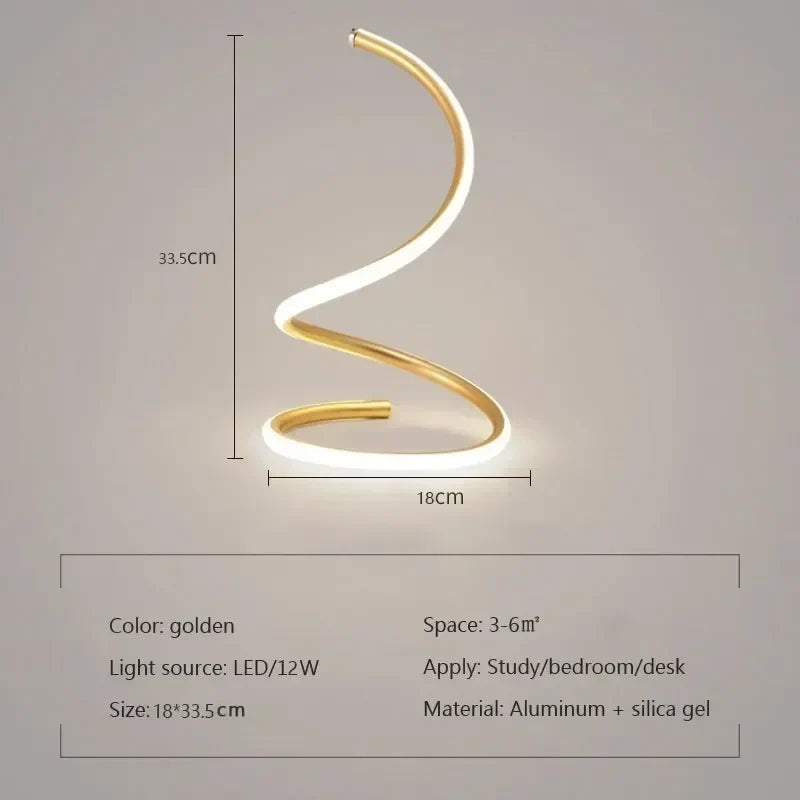 GlowStream - Modern LED Table Lamp | Kalsten